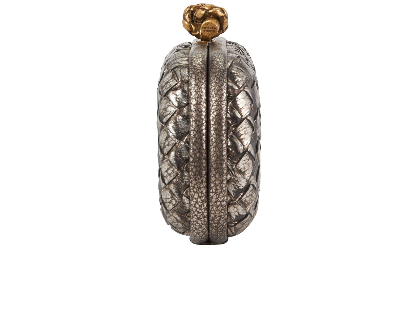 Knot Clutch, &pound;650, Handbags, Bronze, Leather, Bottom view